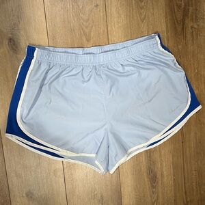 Nike Dri-Fit Women's Blue and White Athletic Running Shorts 1X